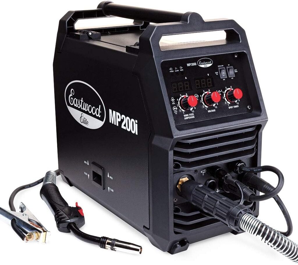 Eastwood MP250i Elite Multi-Process Welder | MIG - TIG - ARC Welding Machine Set | Rated Duty Cycle of 60% at 250 Amps| Black